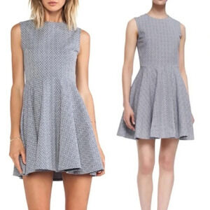 Diane von Furstenberg Women’s Fit & Flare Mini Dress Jeannie Blue White Size 6